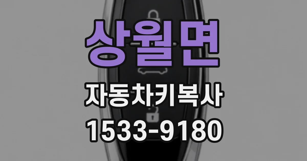 상월면 자동차키복사