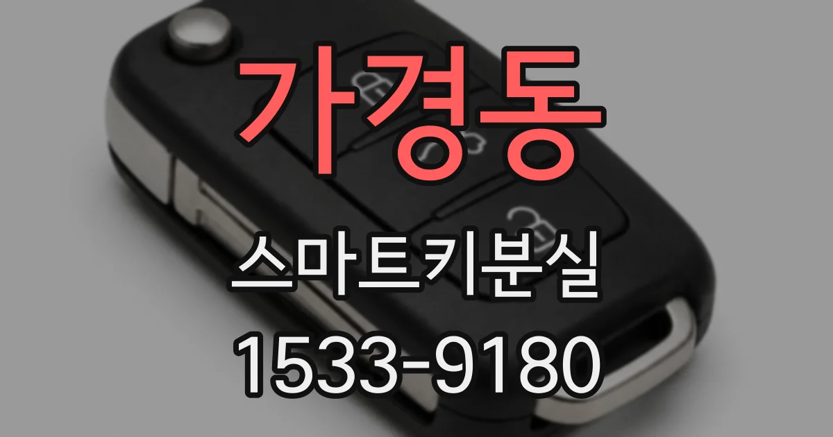 가경동 스마트키분실