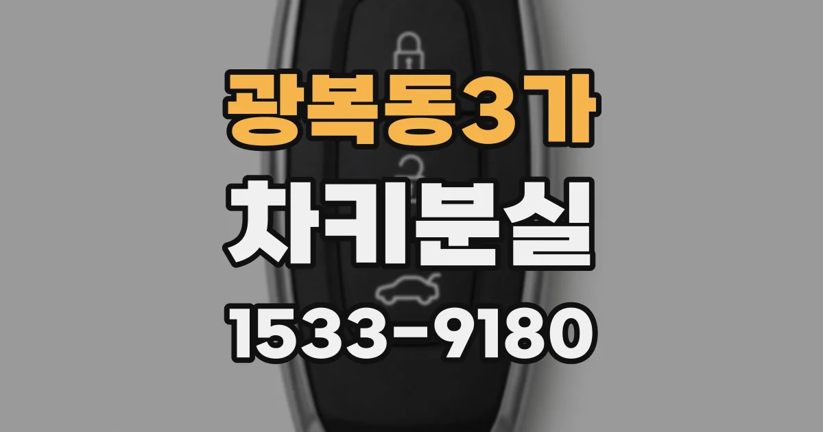 광복동3가 차키분실