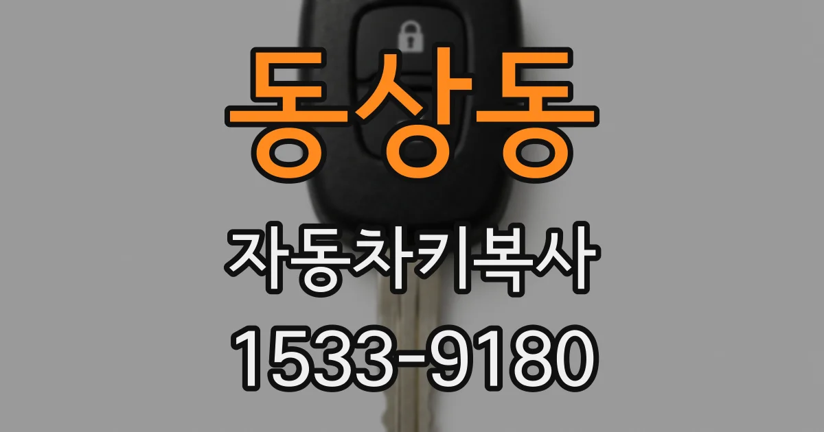 동상동 자동차키복사