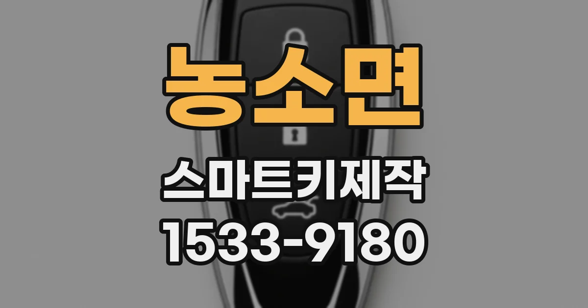 농소면 스마트키제작