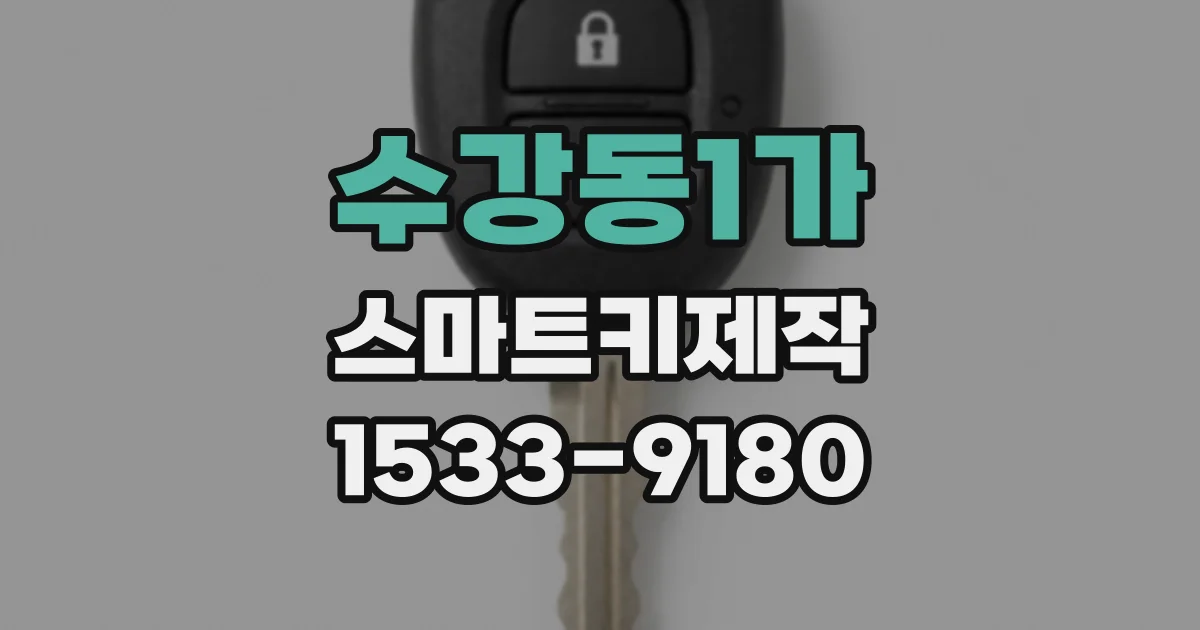 수강동1가 스마트키제작