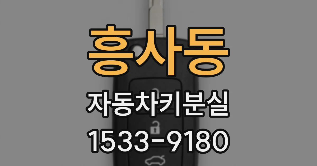 흥사동 자동차키분실