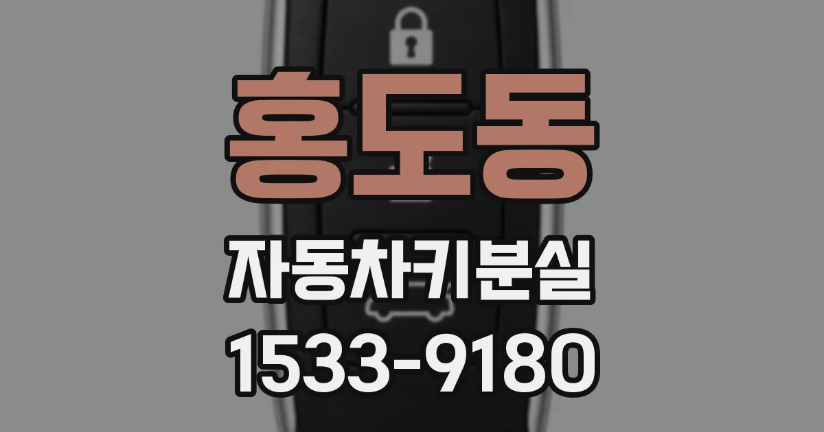 홍도동 자동차키분실