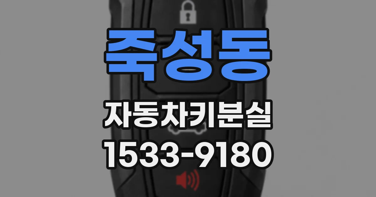 죽성동 자동차키분실