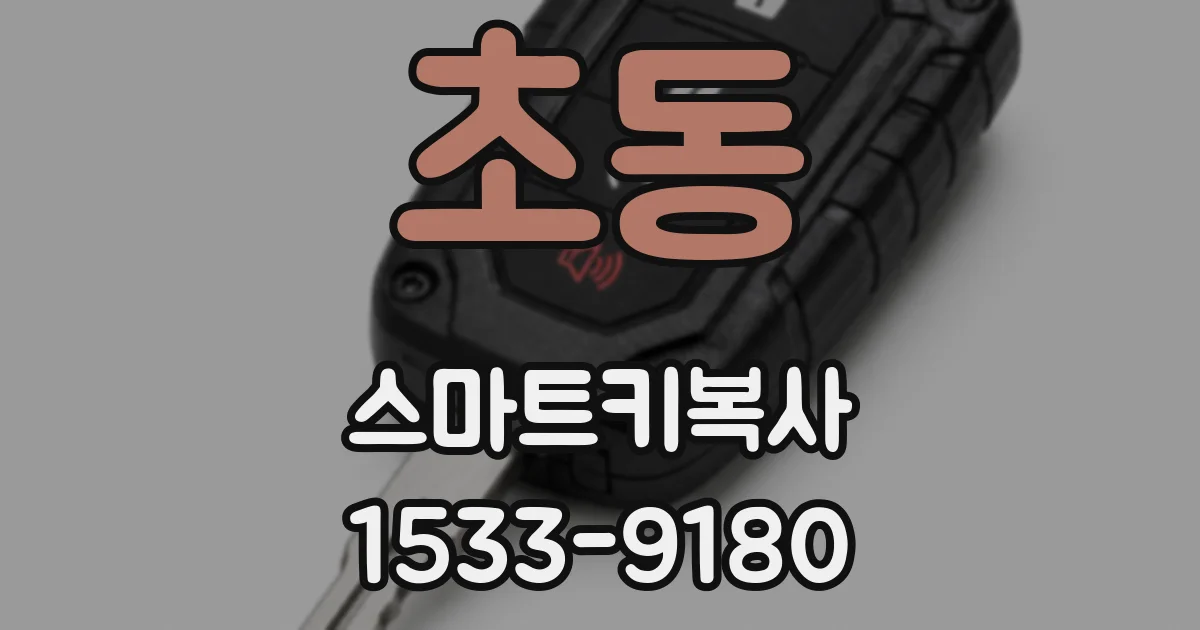 초동 스마트키복사