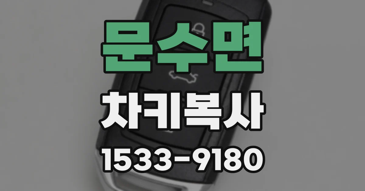 문수면 차키복사