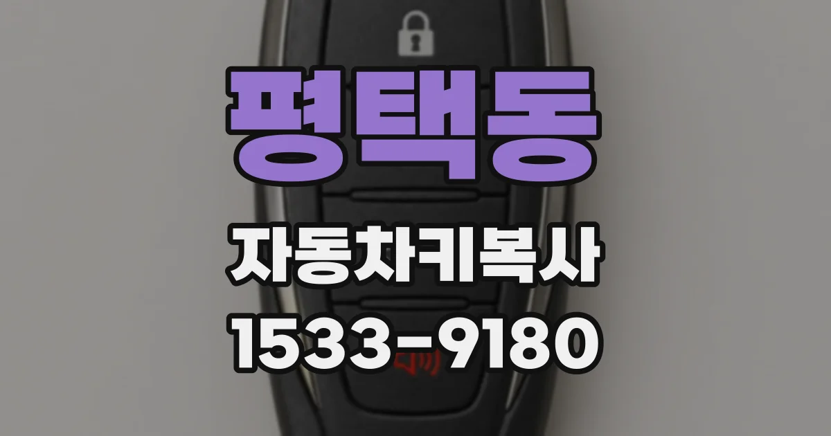 평택동 자동차키복사