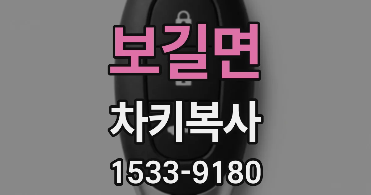 보길면 차키복사