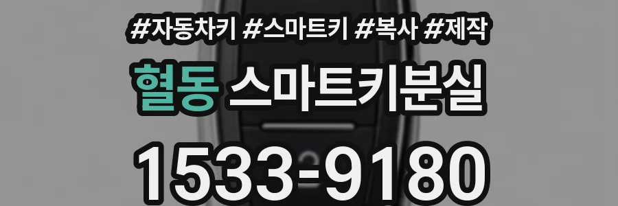 혈동 스마트키분실