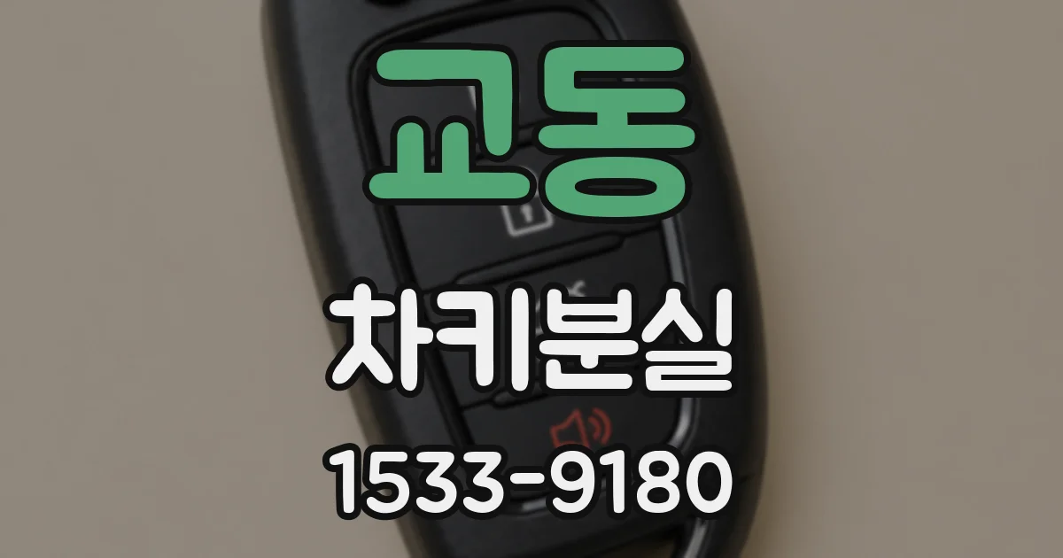 교동 차키분실