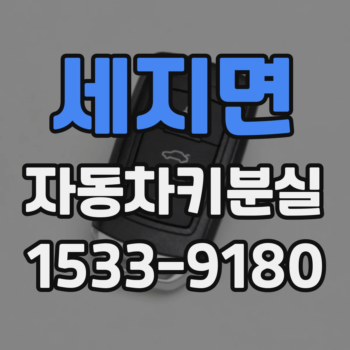 세지면 자동차키분실