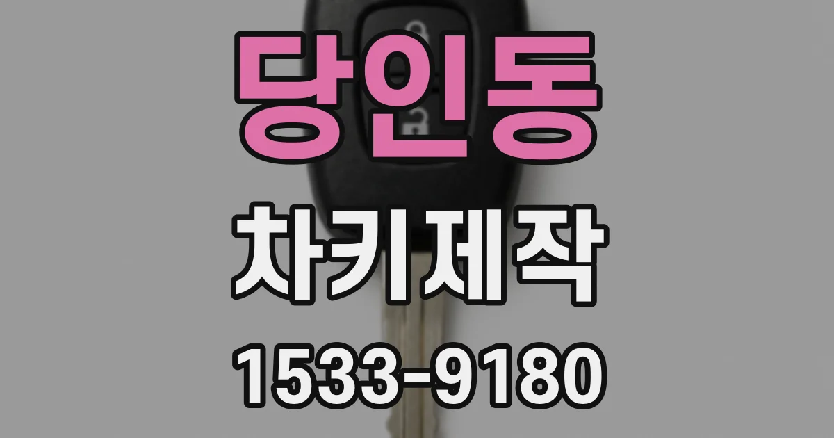 당인동 차키제작