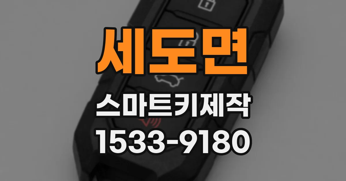 세도면 스마트키제작