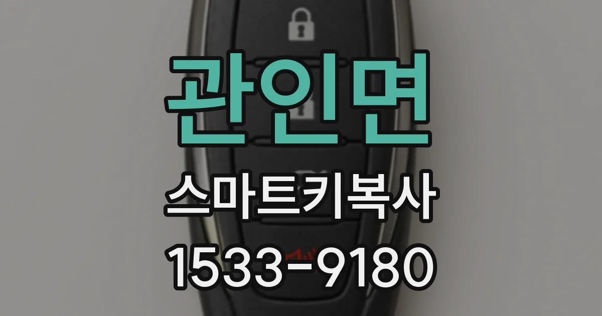 관인면 스마트키복사