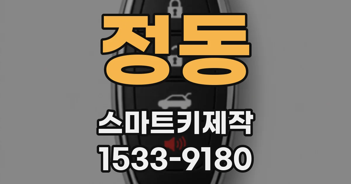 정동 스마트키제작