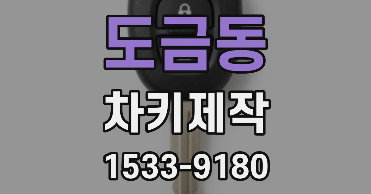 도금동 차키제작