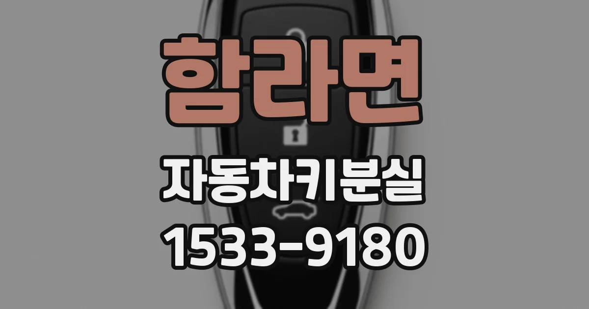 함라면 자동차키분실