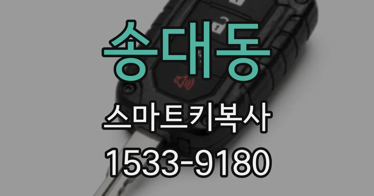 송대동 스마트키복사