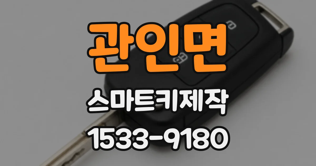 관인면 스마트키제작