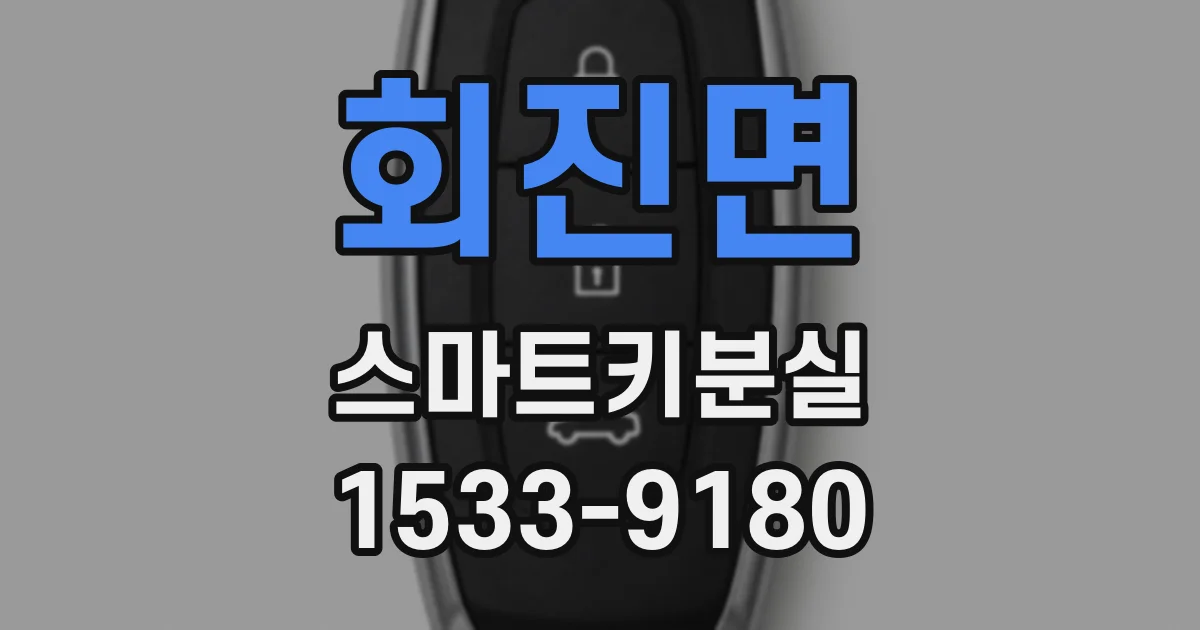회진면 스마트키분실