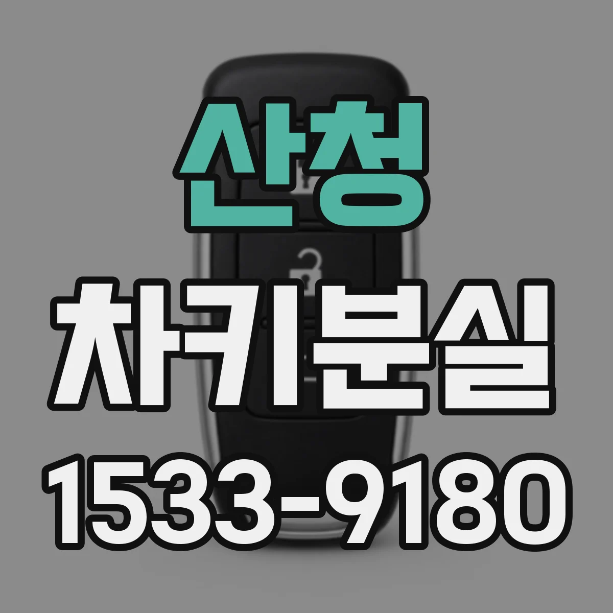 산청 차키분실
