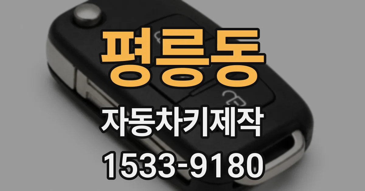 평릉동 자동차키제작