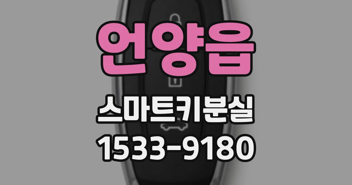 언양읍 스마트키분실