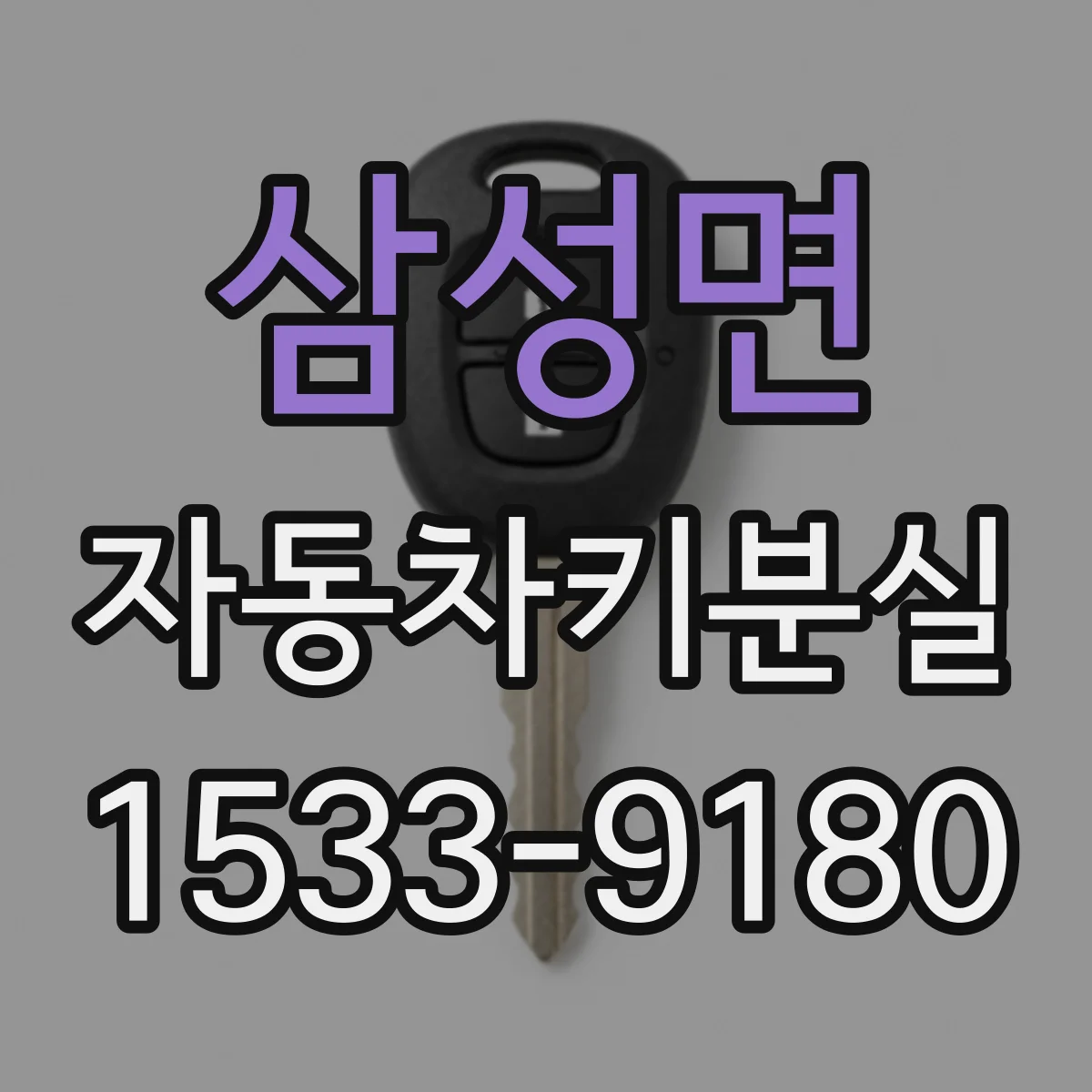 삼성면 자동차키분실