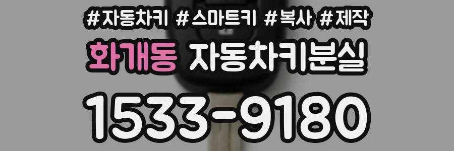 화개동 자동차키분실