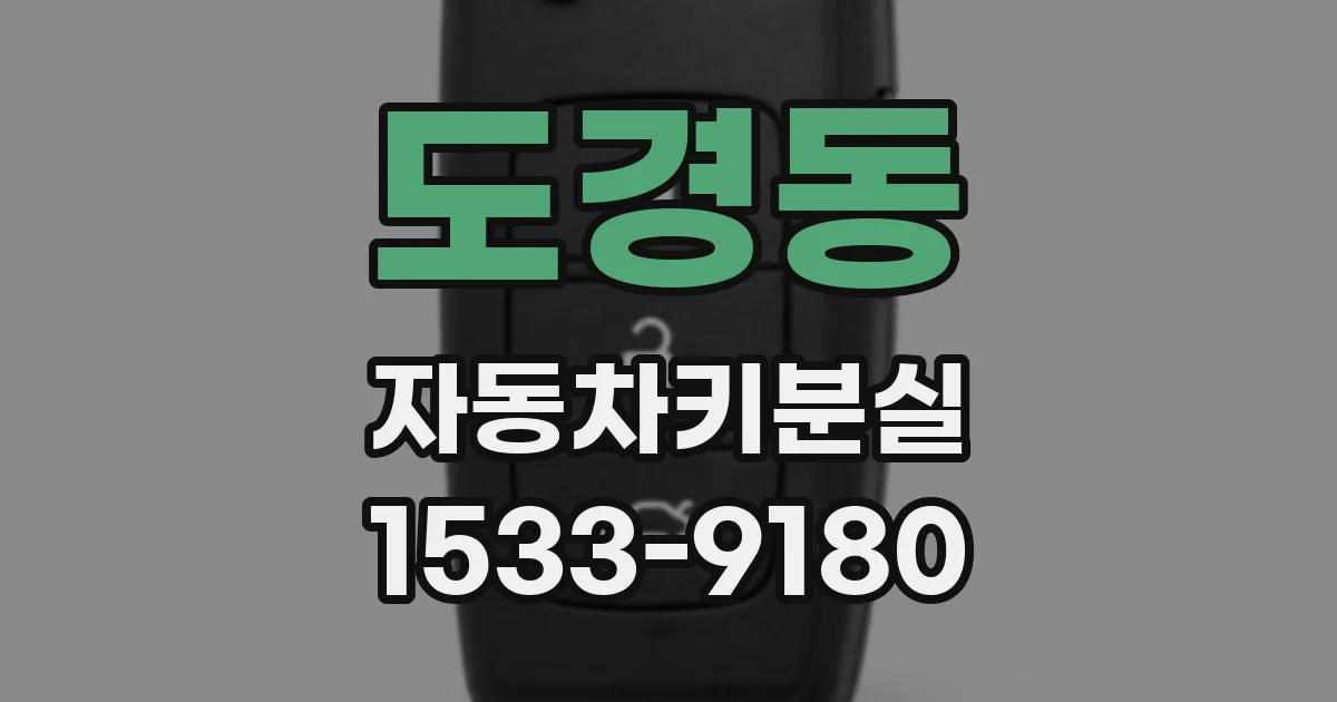 도경동 자동차키분실