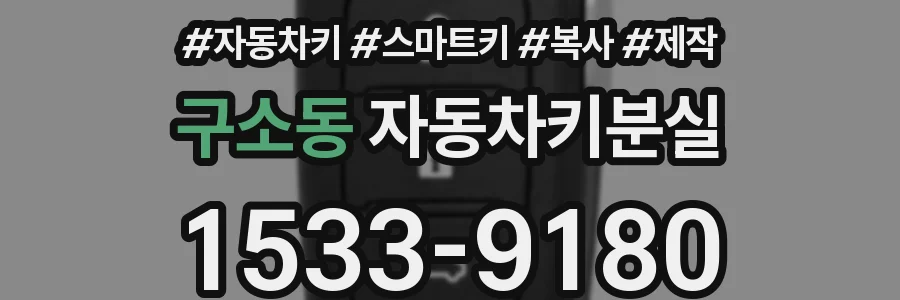 구소동 자동차키분실