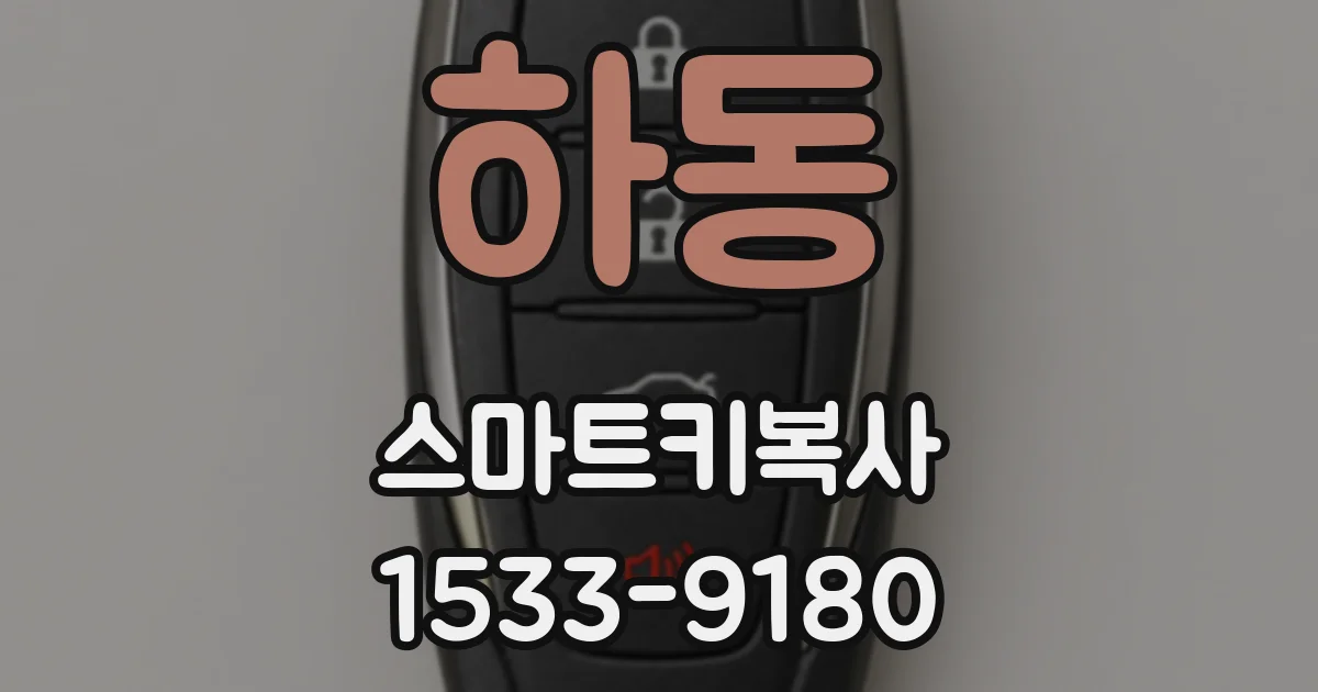 하동 스마트키복사
