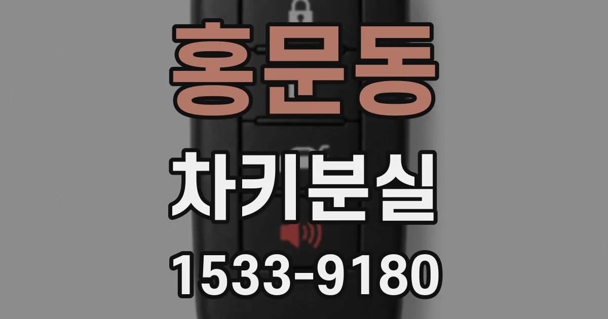 홍문동 차키분실