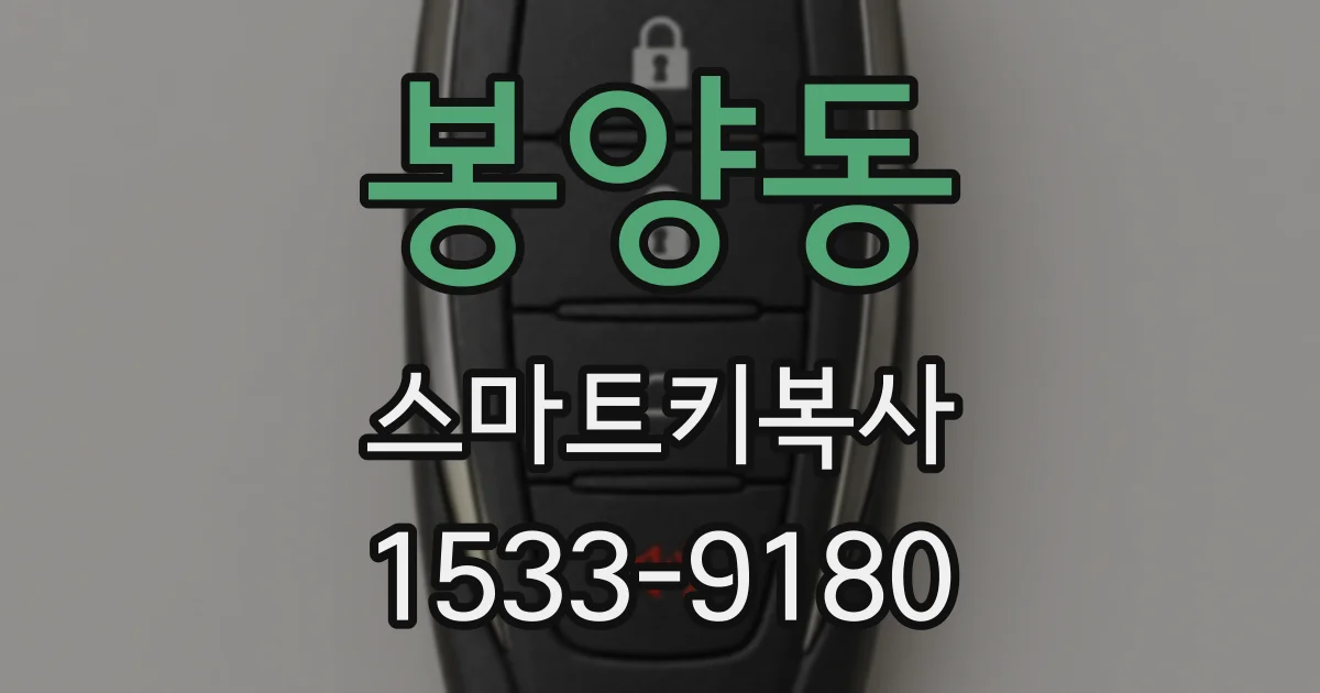 봉양동 스마트키복사