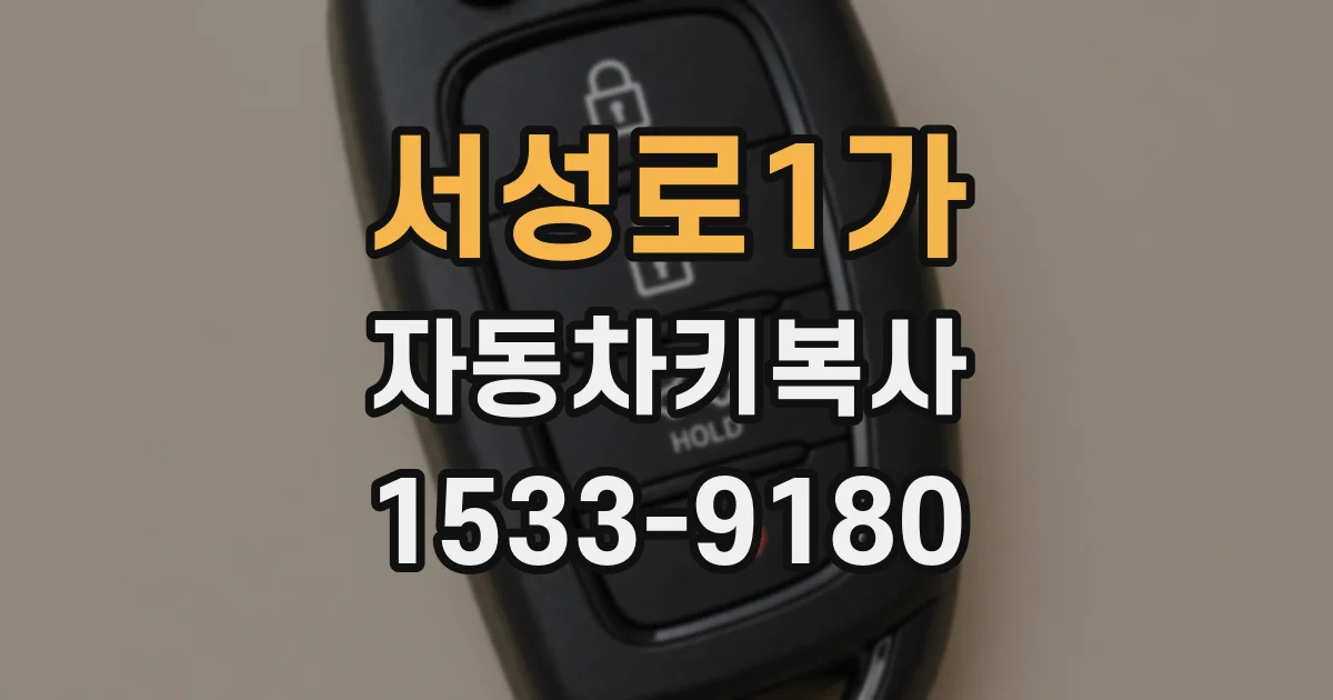 서성로1가 자동차키복사