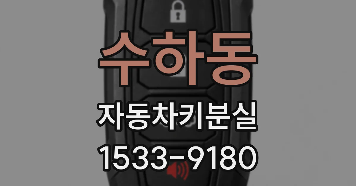 수하동 자동차키분실
