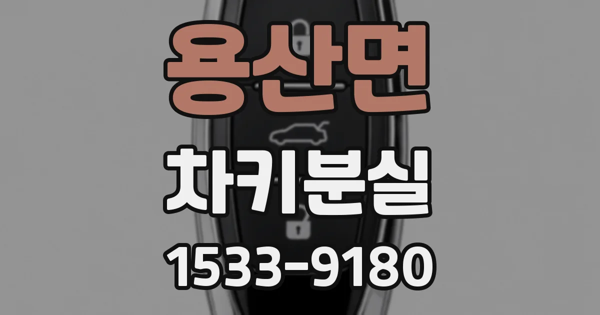용산면 차키분실