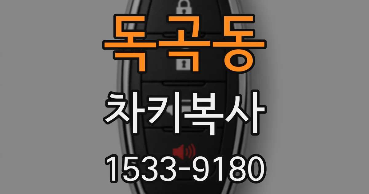 독곡동 차키복사