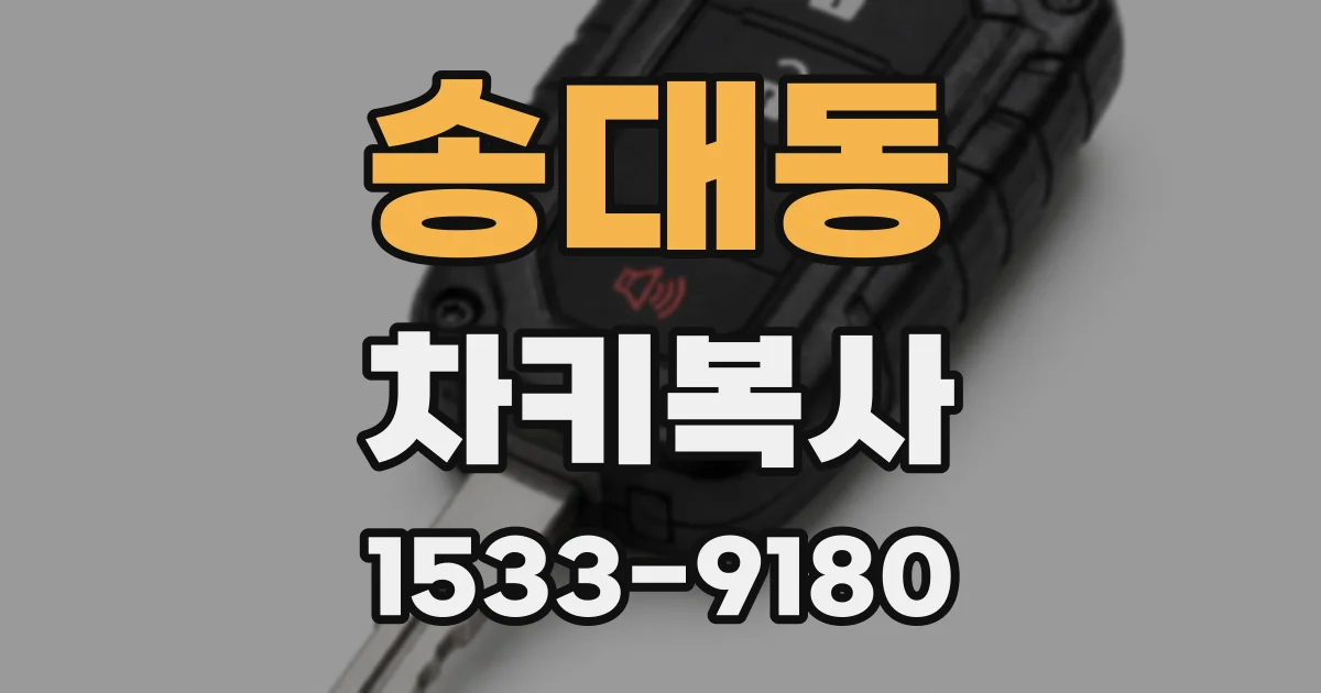 송대동 차키복사