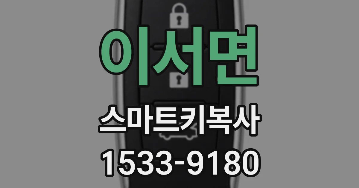 이서면 스마트키복사