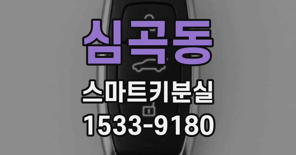 심곡동 스마트키분실