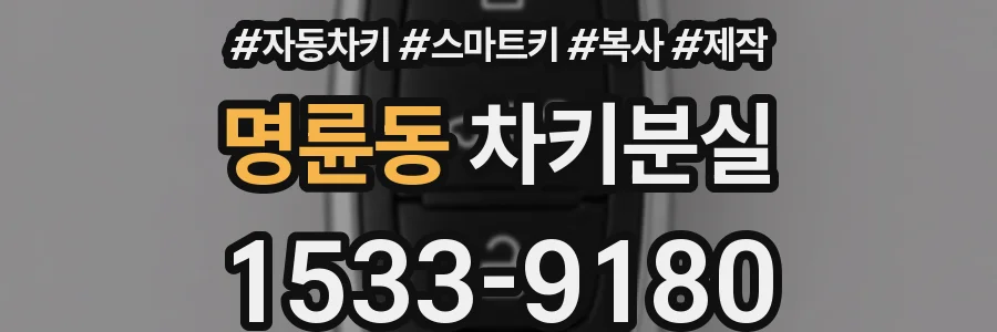 명륜동 차키분실