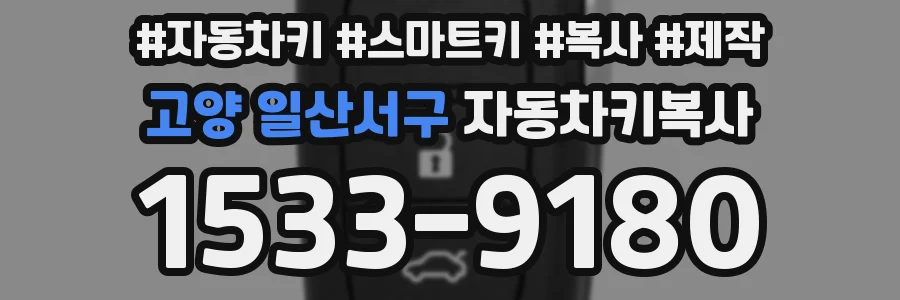 고양 일산서구 자동차키복사