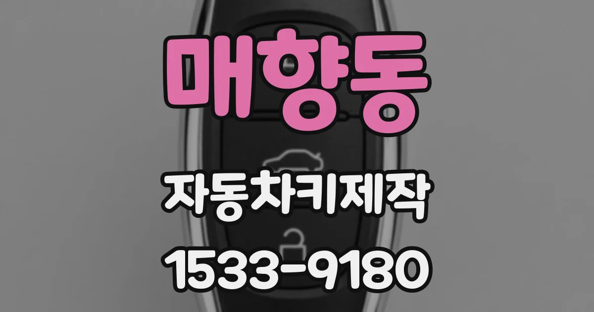 매향동 자동차키제작