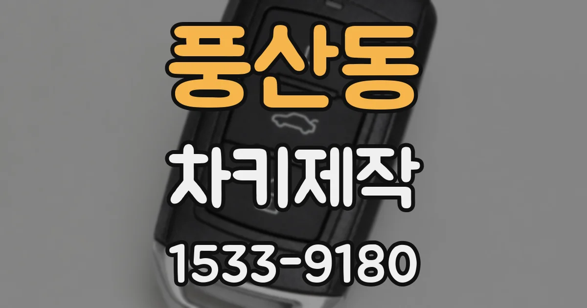 풍산동 차키제작