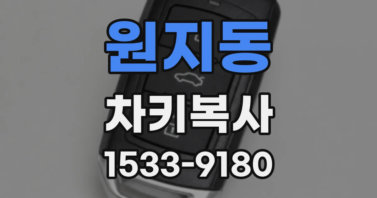 원지동 차키복사