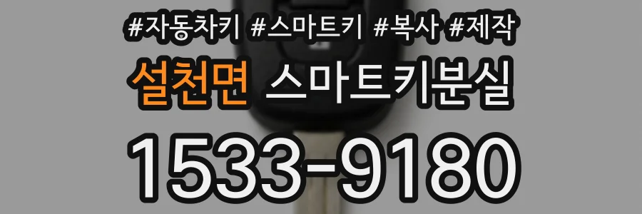 설천면 스마트키분실