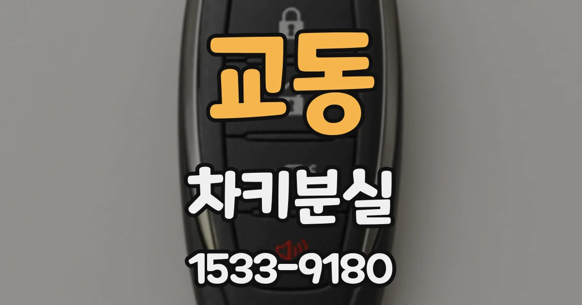 교동 차키분실