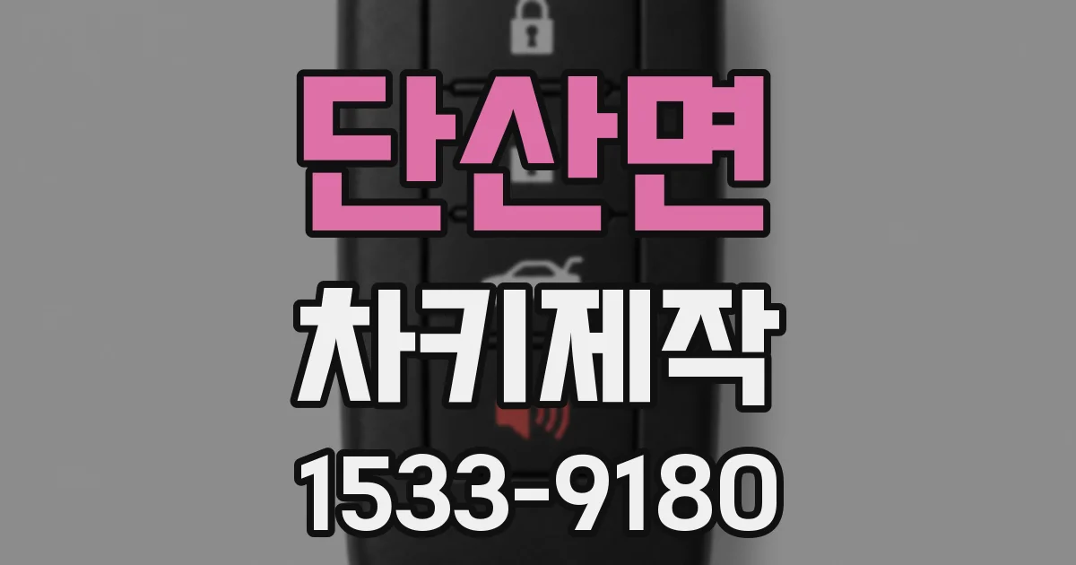단산면 차키제작